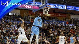 Romaric Belemene vuela en Lugo  Liga Endesa 201819 [upl. by Ardnatal627]