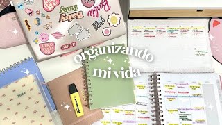 Como organizo toda mi vida agendas planificadores tips consejos [upl. by Coats]