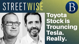 Toyota Stock is Trouncing Tesla Really  Barrons Streetwise [upl. by Mahan671]