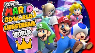 Super Mario 3D World 100 Live Stream  FINALE World Crown Online 4Players [upl. by Tremann285]