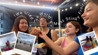 Trying the world’s most stinky fruit🤢  Bangkok ✈️Hua Hin Island Trip to Thailand ep 4 [upl. by Gildus]