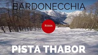 Bardonecchia  Melezet pista rossa Thabor [upl. by Riedel153]