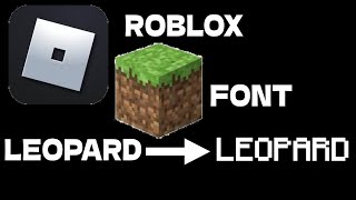 How to get Minecraft Font in Roblox  Blox Fruits [upl. by Caritta949]