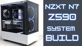 NZXT N7 Z590 motherboard unboxing and RTX 3060 system build [upl. by Atinaj10]