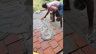 construction concrete satisfying cement skills shortsfeed [upl. by Ssalguod613]