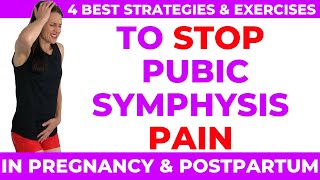 Pubic Symphysis 4 BEST strategies to stop pain [upl. by Schnell]