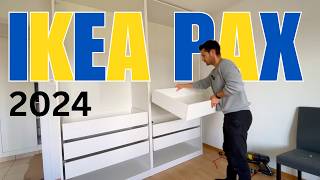 How to Assemble NEW IKEA PAX WARDROBE 2024  Part 2  DRAWERS [upl. by Eninej]