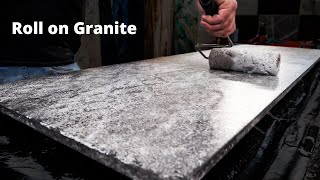 How to Make Granite Countertops with a Paint Roller  Stone Coat Epoxy [upl. by Yk]