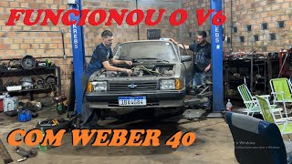 FUNCIONOU O CHEVETTE V6 VORTEC COM MOTOR E CAIXA DA BLAZER [upl. by Kimbra]