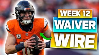 Top Waiver Wire Adds for Week 7  2024 Fantasy Football [upl. by Lorette349]