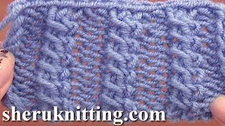 Front Cross Cable Stitch Pattern Knitting [upl. by Evelunn]