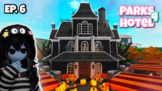 Building a Spooky House 👻🍁  EP 6  Parks4Hotel a Bloxburg Series [upl. by Ajam335]