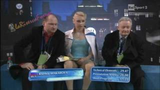 Europei Sheffield LADIES SP 2428 Ksenia MAKAROVA  27012012 [upl. by Mommy]