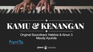 Kamu dan Kenangan KARAOKE PIANO COVER Maudy Ayunda OST Habibie dan Ainun 3 [upl. by Mond796]