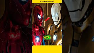 Every SpiderMan Suit Explained 😋😁spiderman tomholland ironman marvel shots funremakes [upl. by Rovert]