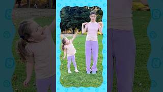 Head Shoulders Knees and Toes Big Sister vs Baby Sister Playground Games cocomelon shorts [upl. by Mont]