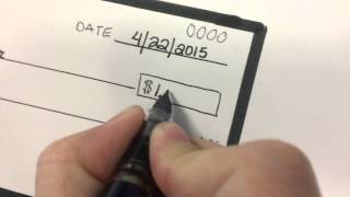 How to write a check [upl. by Asiruam]