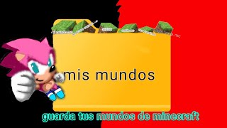 Cómo guardar tus mundos de minecraft minecraft [upl. by Germaine279]