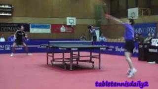 INCREDIBLE TABLE TENNIS RALLY  55 HITS [upl. by Jordon]