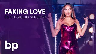 Anitta  Faking Love feat Saweetie ROCK STUDIO VERSION Live in Miley’s New Year’s Eve Party [upl. by Shiverick71]