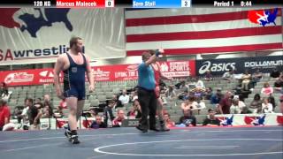 Marcus Malecek vs Sam Stoll at 2013 Junior Nationals  FILA  GR [upl. by Cross]