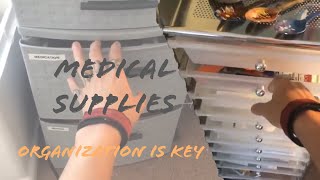 HOW I ORGANIZE MY MEDICAL SUPPLIES 121718 [upl. by Holton]