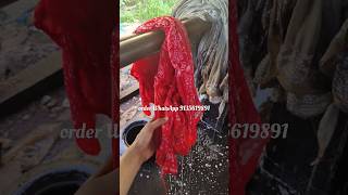 Batik Print Saree Dye Process  How Batik Print Saree Get Ready batik trend onlinesareeshopping [upl. by Margaretta]