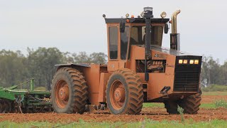 ACO 250 with V8 twin turbo  straight pipes sound  disc harrow in South Africa  TAKE I [upl. by Adrian]