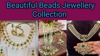 beautiful beads jewellery collection jewellerybeads crystalsmonalisa pearlmultilayerstrending [upl. by Melinda]