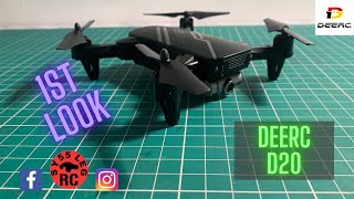 DEERC D20 Drone Unboxing amp first flight ALMOST [upl. by Lledal]