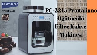 Goldmaster  Öğütücülü Filtre Kahve Makinesi PC3245 Proitaliano [upl. by Bent804]