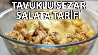 Tavuklu Sezar Salata Tarifi – Sezar Salata Nasıl Yapılır [upl. by Neumann688]