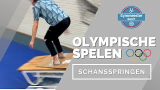 Olympische spelen  Schansspringen in de gymzaal [upl. by Aneej]