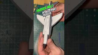 Harrier MK1 classic fighter jet assembly and paint modelairplane scalemodelbuilding scalemodel [upl. by Yanad140]