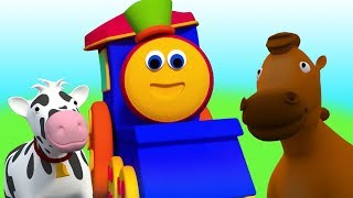 Bob Pergi ke peternakan  Lagu prasekolah  Bob the Train  3D Nursery Rhymes  Went to The Farm [upl. by Gass]