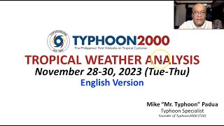 Nov 2830 2023 Update Easterlies Bringing Warm Weather With Thunderstorms Across Eastern PH [upl. by Ammann]