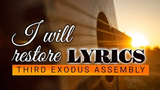 I Will Restore Lyrics  Leslie Ann Reisa Young and Choir [upl. by Golden]