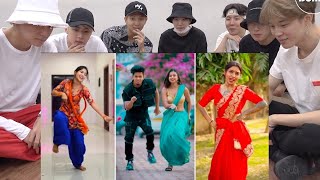 BTS REACTION Must Watch New Song Dance Video Jannat zubair Anushka sen Tiktok Best Dancers Video [upl. by Stanwin]