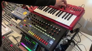 Behringer MS1MKII mini test glide sequence with firmware 107 [upl. by Anner696]