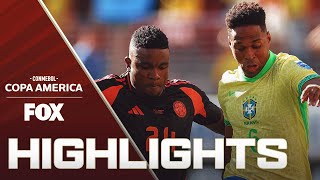 Brazil vs Colombia Highlights  2024 Copa América [upl. by Laughton]