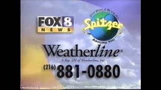 WJW FOX 8 Spitzer Auto World Weatherline Commercial 2000 [upl. by Anaizit]