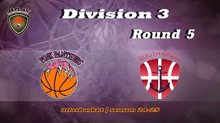 Atlasbasket  Div 3Round 5  PINK PANTHERS vs SOUTH KINGS [upl. by Cairistiona515]