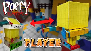 Como hacer a Player de Poppy Playtime de papel con movimiento  Manualidades con Papel [upl. by Pancho]