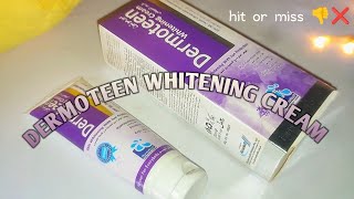 HONEST REVIEW Dermoteen whitening cream  watch this before buying this cream 💜🤫 [upl. by Body]