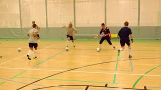 Futsal Training Drill Receiving Turning and Facing Level 1 Beginner [upl. by Behka]