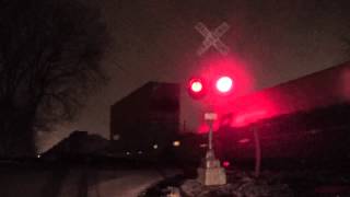 Shepley Rd Grade Crossing Minooka IL 12215 [upl. by Helbon]