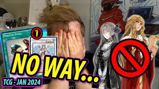 NO WAY TCG BANLIST JAN 2024  LIVE REACTION [upl. by Hanoy]