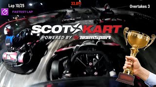 Go Karting  ScotKart  Clydebank  3 Races  TeamSport [upl. by Yecram885]