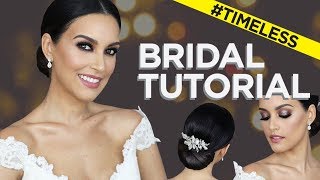 MI MAQUILLAJE Y PEINADO DE NOVIA  BRIDAL MAKEUP TUTORIAL  PAU FLORENCIA [upl. by Akibma254]