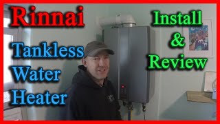 Install and Review of The Best Tankless Water Heater Rinnai [upl. by Nahseez]